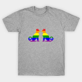 Cats love gay pride T-Shirt